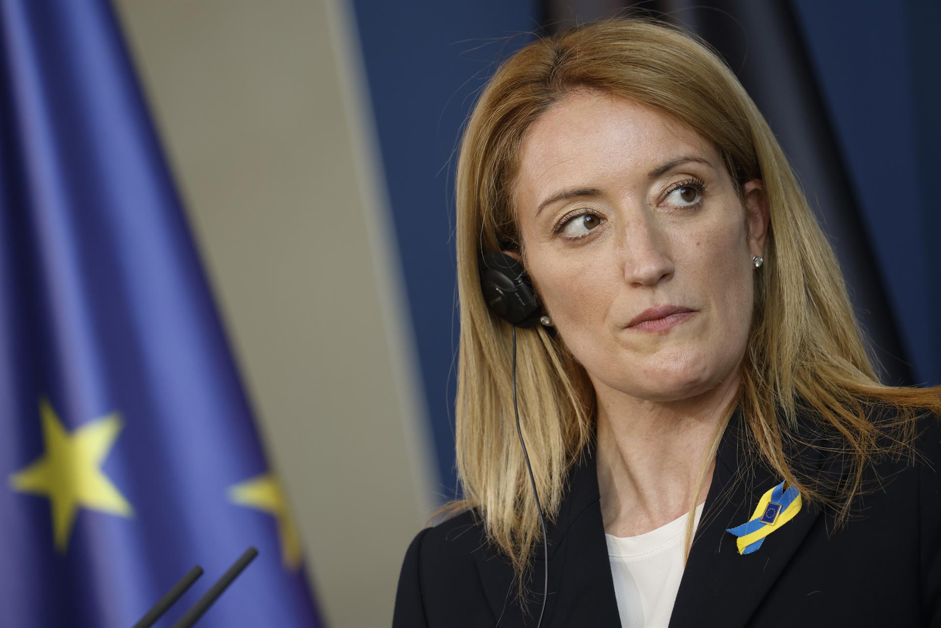 La presidenta de Eurocámara visita Kiev para dar “un mensaje de esperanza”