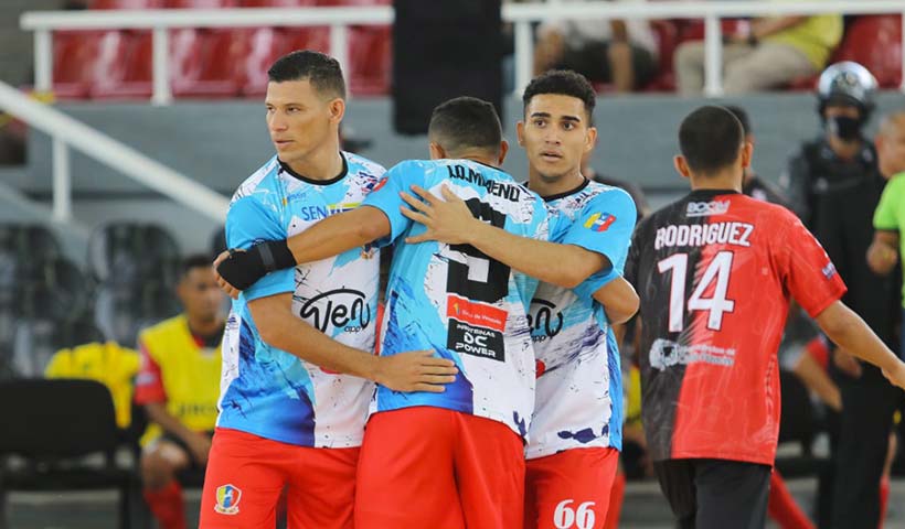 Centauros igualó a Dragones en la cima del grupo B de la Liga Futve Futsal 1