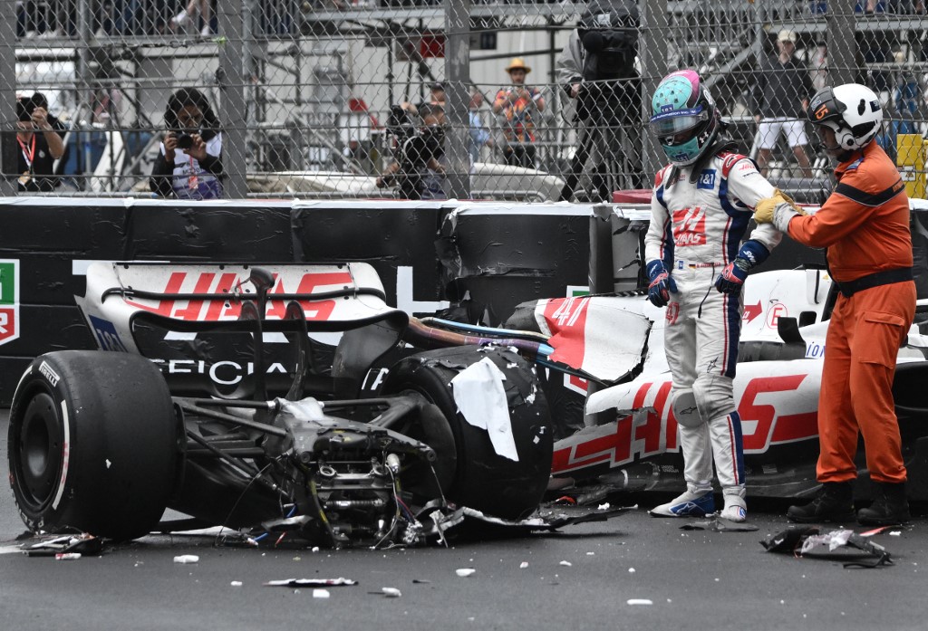 Así quedó el carro de Mick Schumacher tras accidente en el Gran Premio de Mónaco (Fotos)