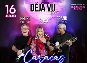 Elisa Rego se une a Frank Quintero y Pedro Castillo en el “Déjà Vu Tour” por Venezuela