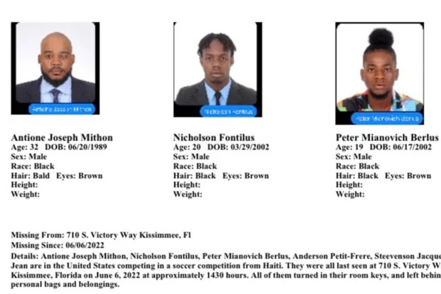 Misterio en Florida: Seis futbolistas de Haití desaparecieron mientras competían en olimpiadas especiales