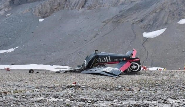 Encontraron los restos de un avión estrellado en los Alpes suizos en 1968