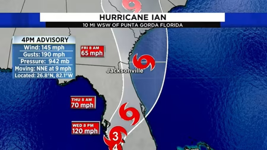“Extremadamente peligroso”: Ian toca tierra en el suroeste de Florida y continúa su devastador paso en el estado