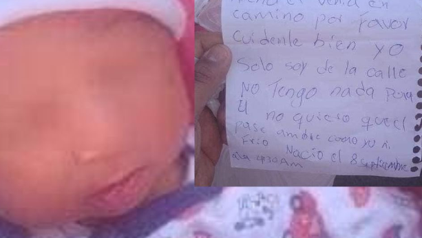 Bebé fue abandonado debajo de un auto y con una estremecedora carta en Argentina
