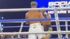 El brutal KO en un combate de boxeo entre influencers que conmociona las redes (VIDEO)