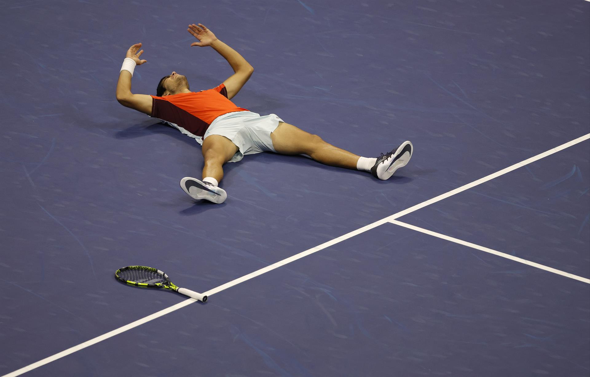 EN VIDEO: El punto ganador de Carlos Alcaraz que le dio el título del US Open y lo llevó a ser el número 1 del mundo