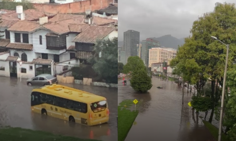 Inundaciones en Bogotá y La Calera dejan una persona fallecida