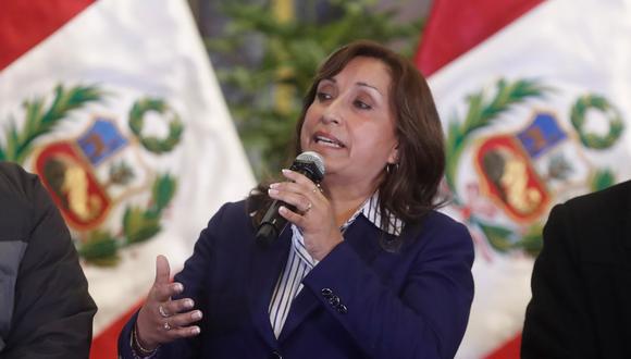 Dina Boluarte reiteró llamado al diálogo y a la calma en Perú