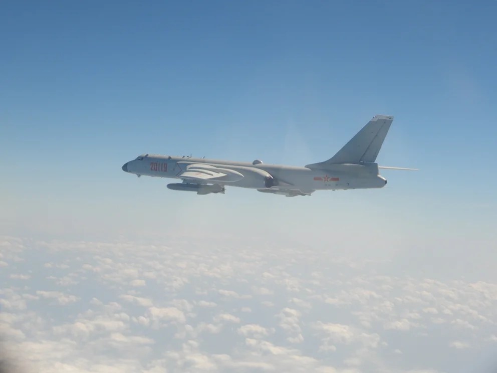 China envió un número récord de bombarderos a la zona de defensa aérea de Taiwán