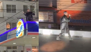 Bad Bunny y Arcangel ofrecieron un concierto gratuito desde el techo de una gasolinera en Puerto Rico (VIDEOS)