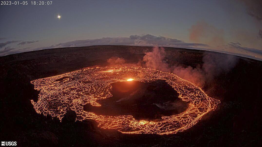 El volcán Kilauea volvió a entrar en erupción en Hawaii