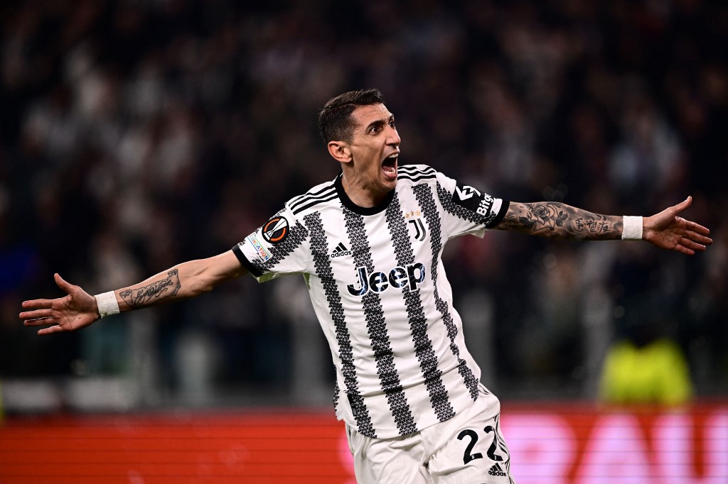 Di María acercó a la Juventus a cuartos de Europa League