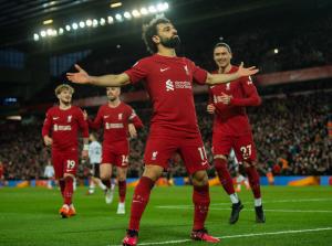 Salah se convirtió en el máximo goleador histórico del Liverpool en la Premier League