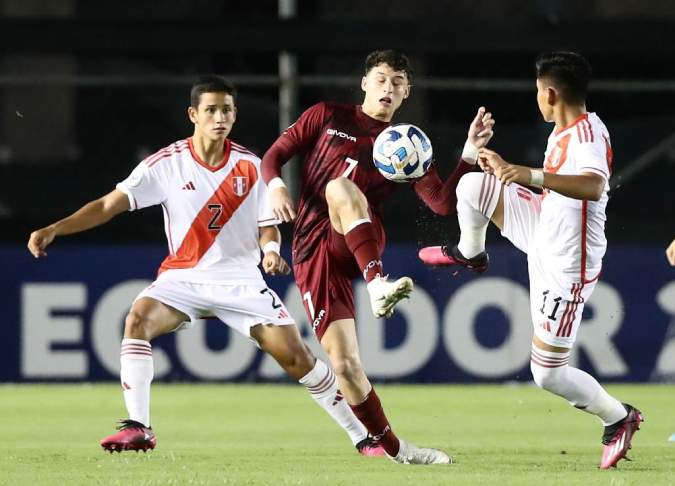Vinotinto Sub-17, clasificada a la fase final, no pasó del empate ante Perú