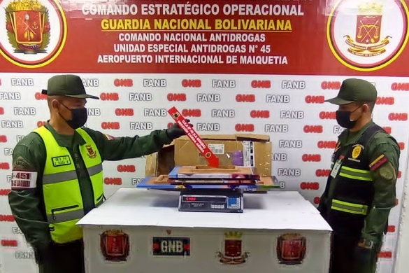 FOTOS: Incautaron gran cargamento de cocaína en el aeropuerto de Maiquetía