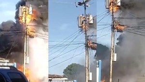 En VIDEO: así fue la fuerte explosión de un transformador eléctrico en Maracaibo