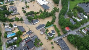 VIDEO: Un drone captó la devastación causada por severas inundaciones en Vermont