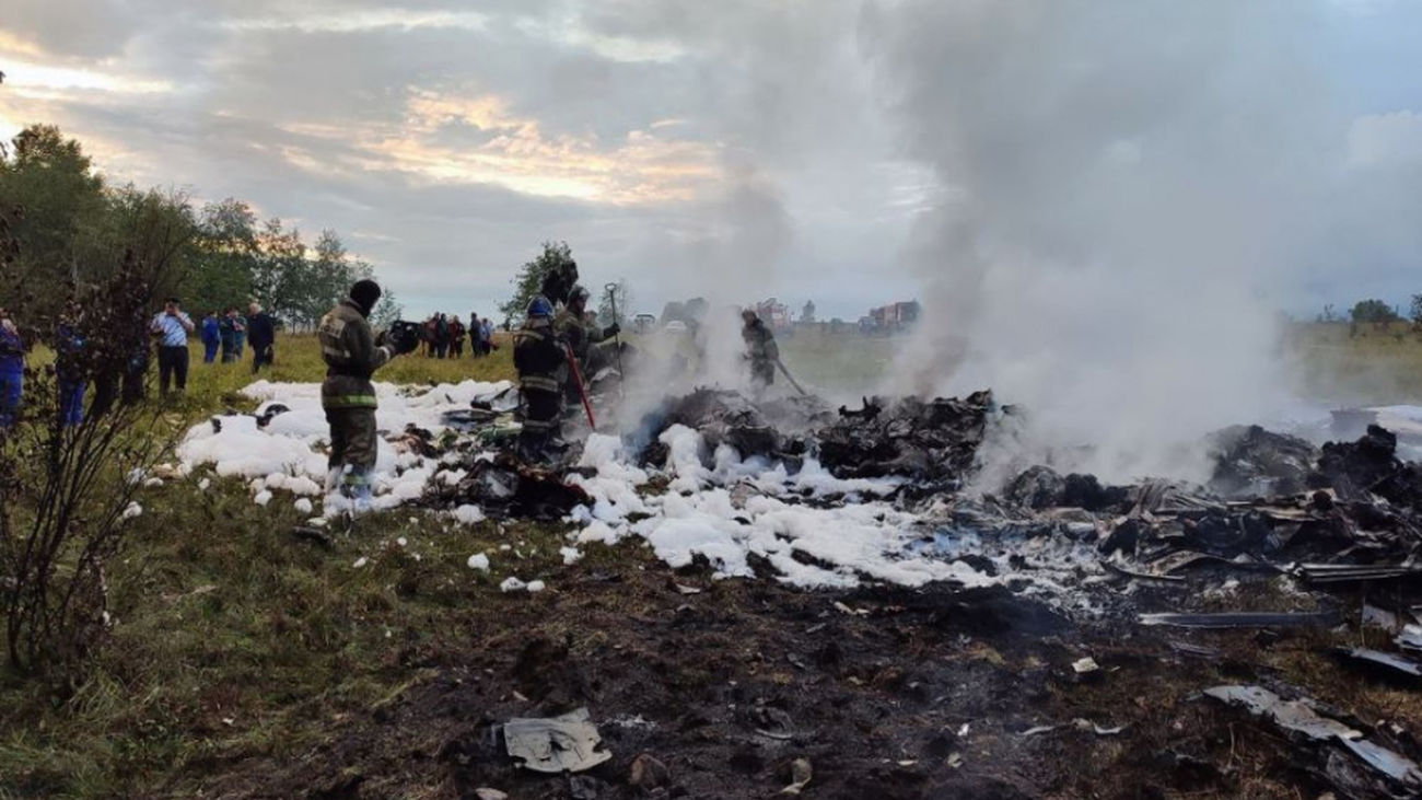 Encontraron las cajas negras del avión privado de Prigozhin que se estrelló en Rusia