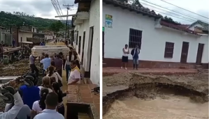 ¡A pie! así trasladan los ataúdes en el pueblo de Rubio en Táchira por el colapso de la vía (video)