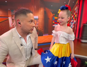 Niña venezolana se viraliza en redes sociales por bailar tambor en televisión chilena (VIDEOS)
