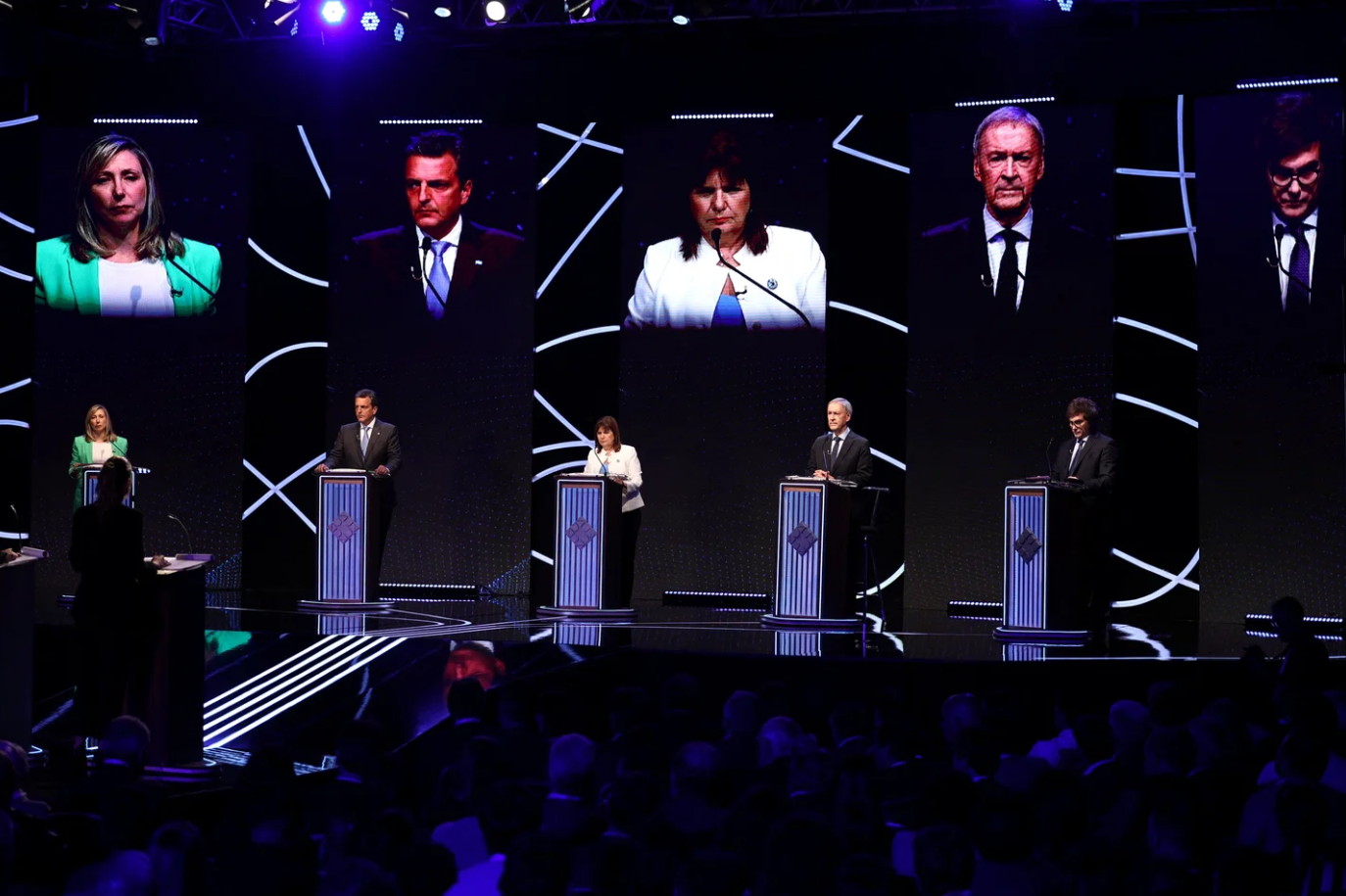 Así fueron los cruces más calientes del debate presidencial en Argentina