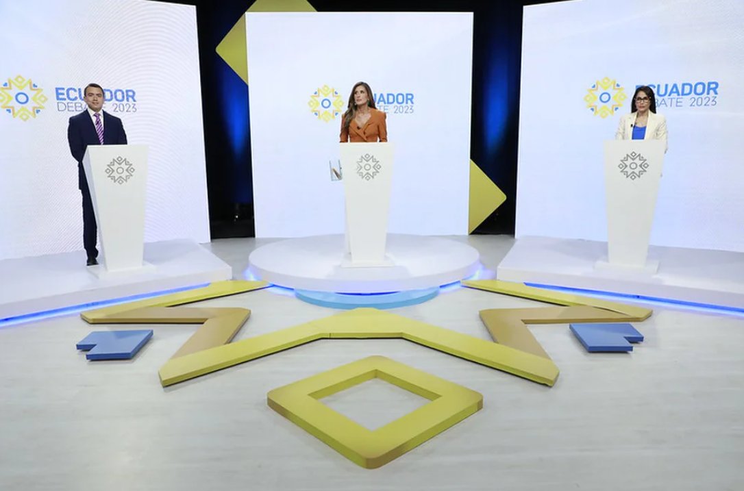 Debate presidencial en Ecuador: Luisa González y Daniel Noboa se enfrentaron cara a cara