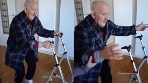 Conmovedor: el tierno reencuentro de un abuelito con su esposa tras estar hospitalizada (VIDEO)