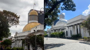El chavismo “blanquea” hasta la cúpula del Palacio Federal Legislativo (Fotos)