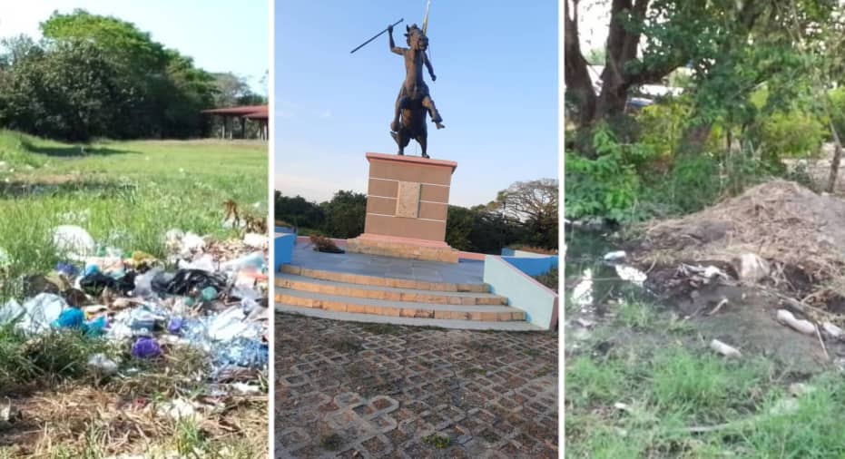 Monumento Batalla de Santa Inés en Barinas está contaminado por cloacas y basura
