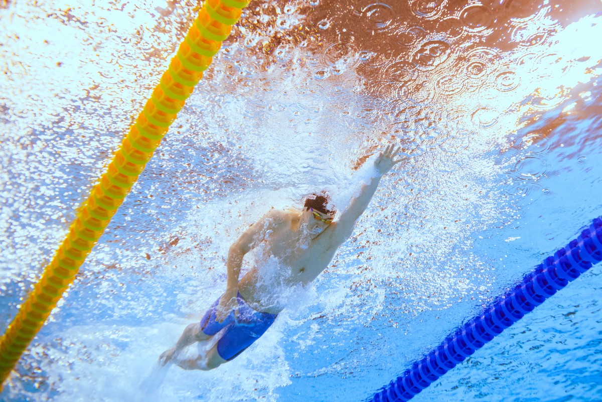 Nadador chino Pan Zhanle batió récord del mundo de los 100 metros estilo libre