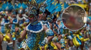 Polémica en carnavales de Barranquilla: mujer desfiló totalmente desnuda en una carroza 