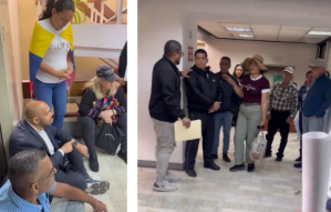 Venezolanos exigen respuestas en el Consulado de Ecuador sobre jornada de Registro Electoral del CNE (VIDEO)