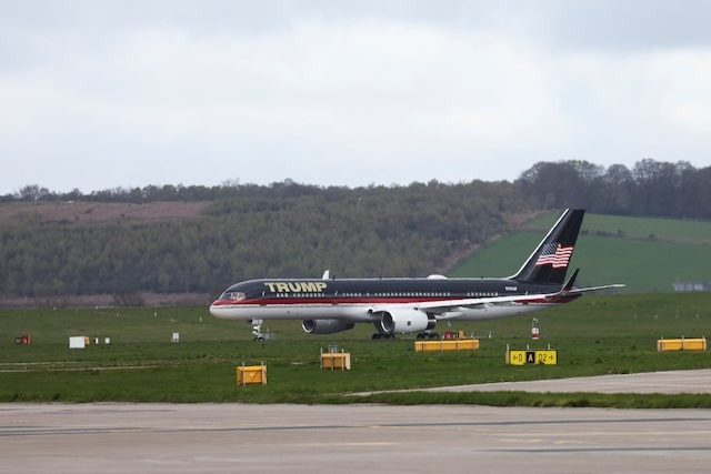 Avión de Trump chocó contra una aeronave corporativa en aeropuerto de Florida