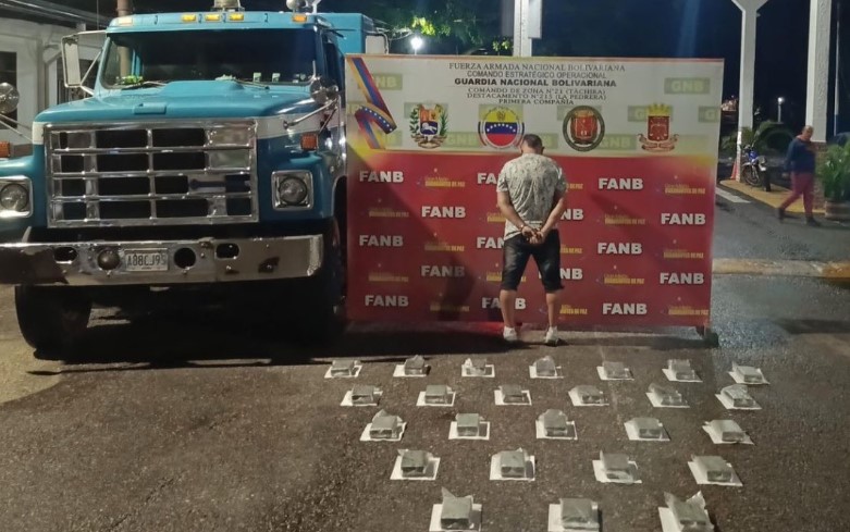 Detienen a hombre con más de 30 kilos de cocaína en Táchira