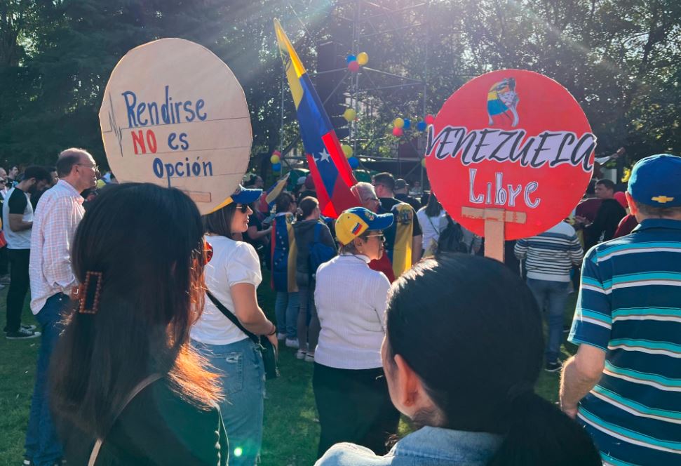 Venezolanos en Argentina también respaldaron a Edmundo González en protesta mundial del #28Sep